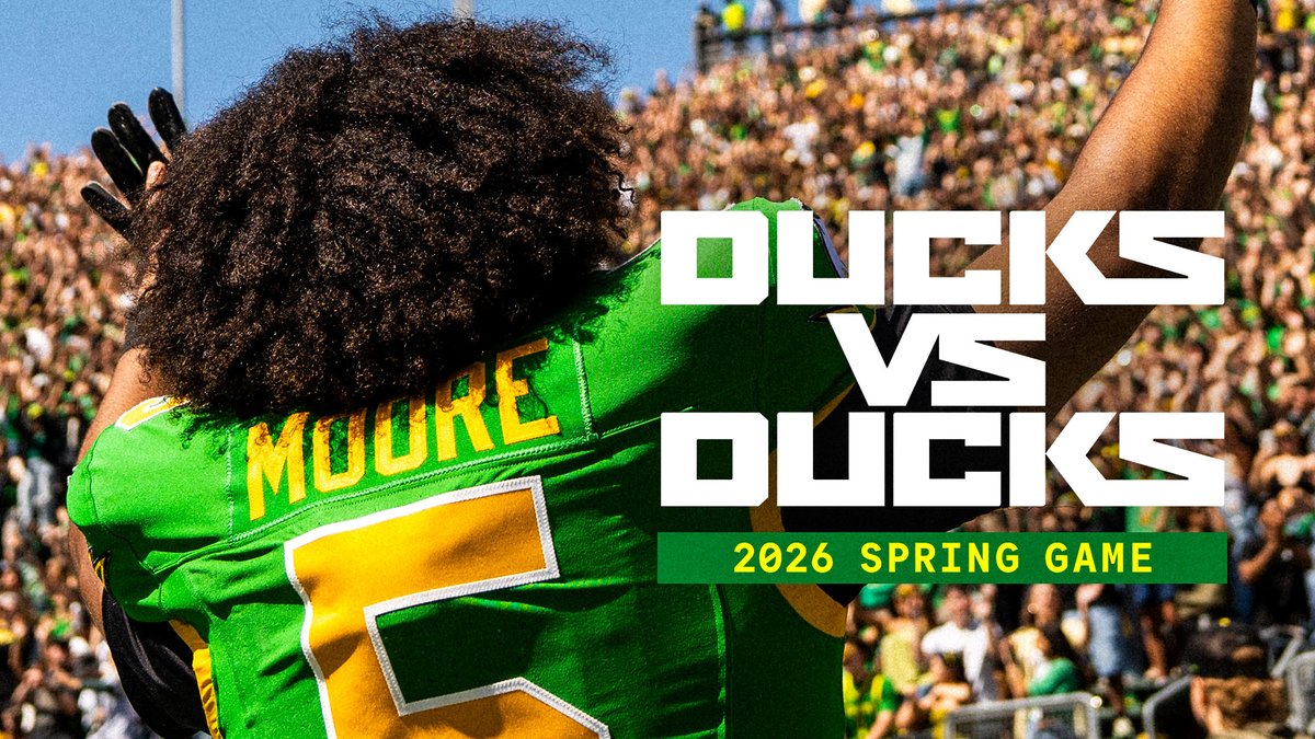 Ducks vs Ducks: 2026 Spring Game Presented by Pepsi. #GoDucks