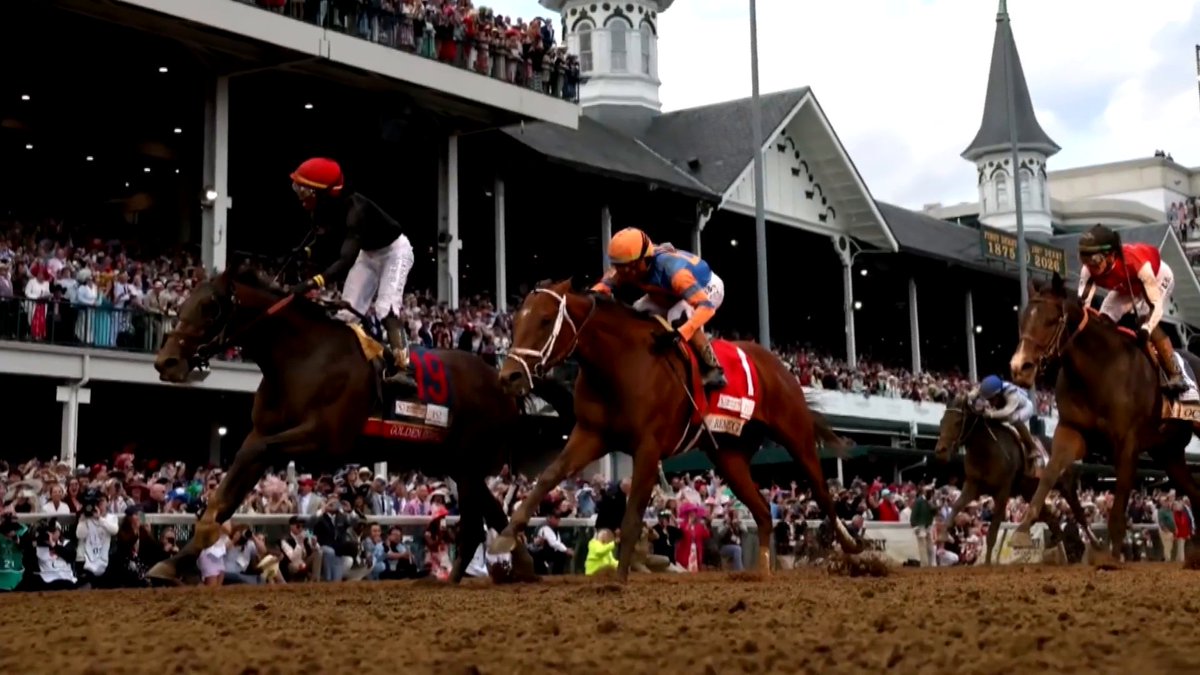 Trainer Cherie DeVaux says she's still coming to grips with her horse Golden Tempo's longshot win in Saturday's Kentucky Derby. DeVaux became the first woman trainer to win the Kentucky Derby.