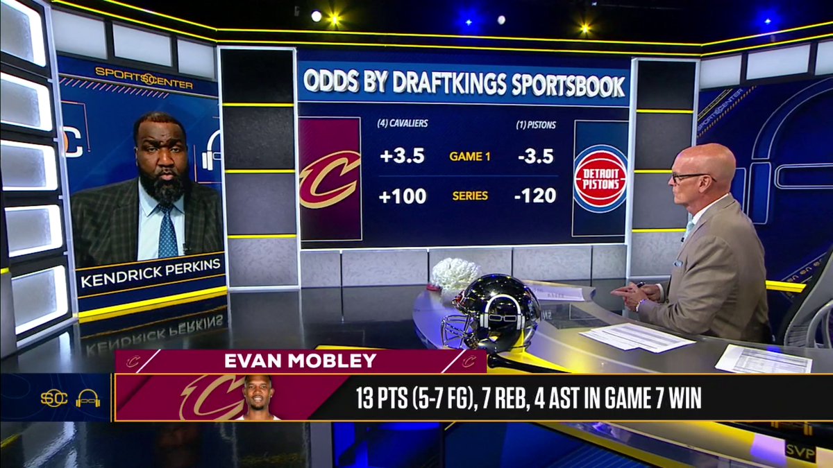 .Kendrick Perkins joins Scott Van Pelt to discuss the Cavaliers and Pistons winning their respective Game 7s and advancing to the Eastern Conference semifinals 🏀