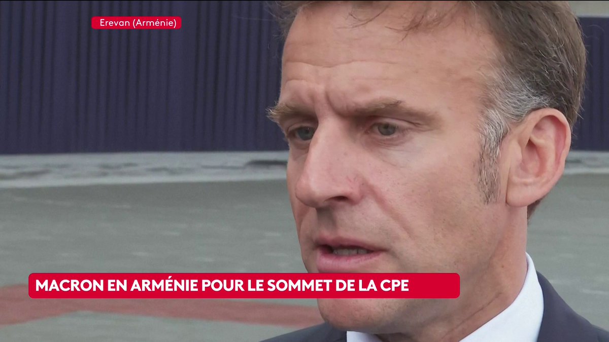 🔴 🗣 "Si les Etats-Unis sont prêts à rouvrir Ormuz, c'est très bien (...) Mais on ne va pas participer à quelque opération de vive force que ce soit, dans un cadre qui, pour ma part, ne me semble pas clair", déclare Emmanuel Macron depuis l'Arménie. #canal16