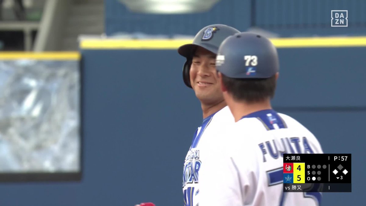 逆転打にニッコリ 勝又温史 今日2打点 50打数20安打で打率.400 ⚾️DeNA×広島 #baystars #だったらDAZN