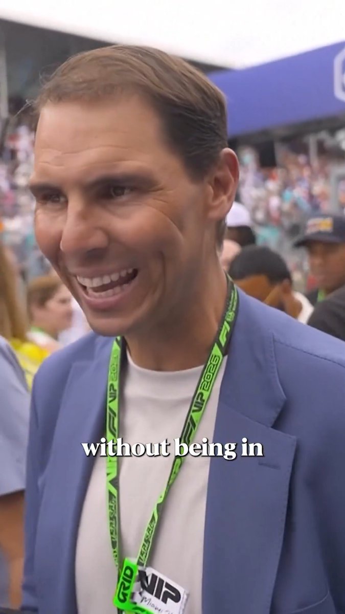 Rafael Nadal was soaking up the atmosphere in the paddock at the Miami Grand Prix ๐๏ธ