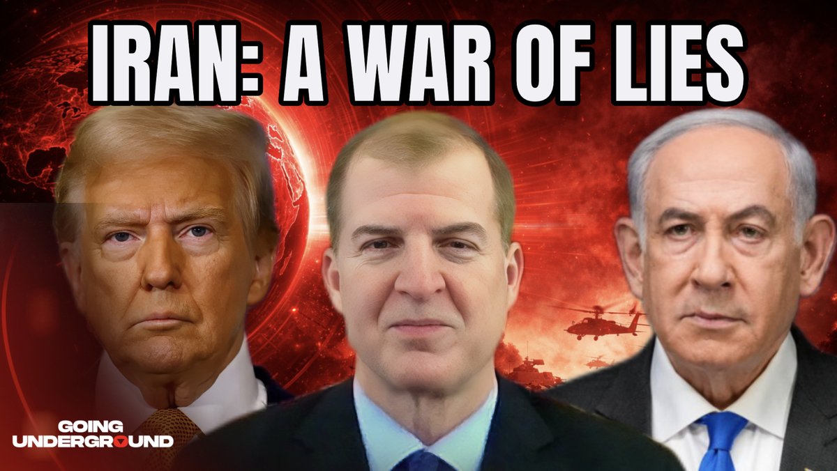 🚨NEW EPISODE OF GOING UNDERGROUND⚡️ ‘ISRAELI VASSAL’ Trump Fighting A WAR OF LIES Against Iran for GREATER ISRAEL Project- David Pyne What is the likelihood of resumed hostilities and a US ground invasion of Iran? What will be the long-term effects on US hegemonic power after the disastrous war on Iran is over? Why does the US urgently need to divorce itself from Israel? All this and more on this episode with David Pyne (David Pyne 🇺🇸), Deputy Director of National Operations of the Taskforce on National & Homeland Security.