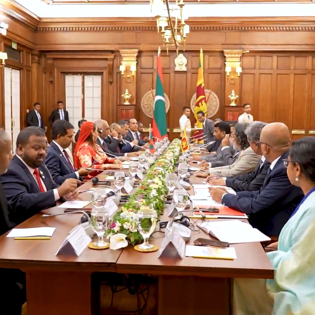 ދިވެހިރާއްޖެއާއި ސްރީލަންކާ އާއި ދެމެދު ބޭއްވެވި ރަސްމީ މަޝްވަރާތައް #MaldivesSriLanka