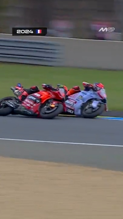 When in doubt, go all in on the last lap 😎🔥 #FrenchGP 🇫🇷 | #MotoGP