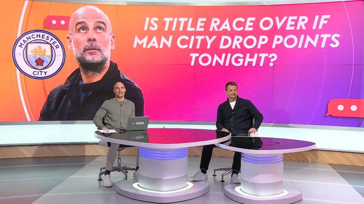 "If they don't take maximum points tonight, the season is over." Tim Sherwood discusses whether the title race is over if Man City drop points tonight 👀 #SkySportsFC