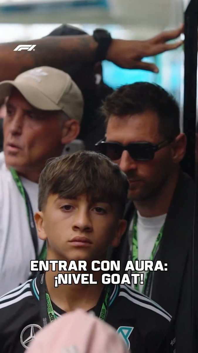 ¡EL VIDEO CON MÁS AURA QUE VAS A VER EN EL DÍA! Leo Messi y su familia dijeron presente en el Gran Premio de Miami: encuentro histórico con Franco Colapinto y paseo por el box de Mercedes. ¡Así llegaba el GOAT al Paddock! ¡Épico! 🎥 @f1