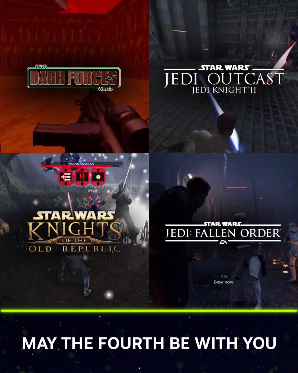 Quatre époques. Quatre icônes. Un seul choix. Quel classique Star Wars sur PC est votre préféré ? 🌌👇 #MayThe4thBeWithYou