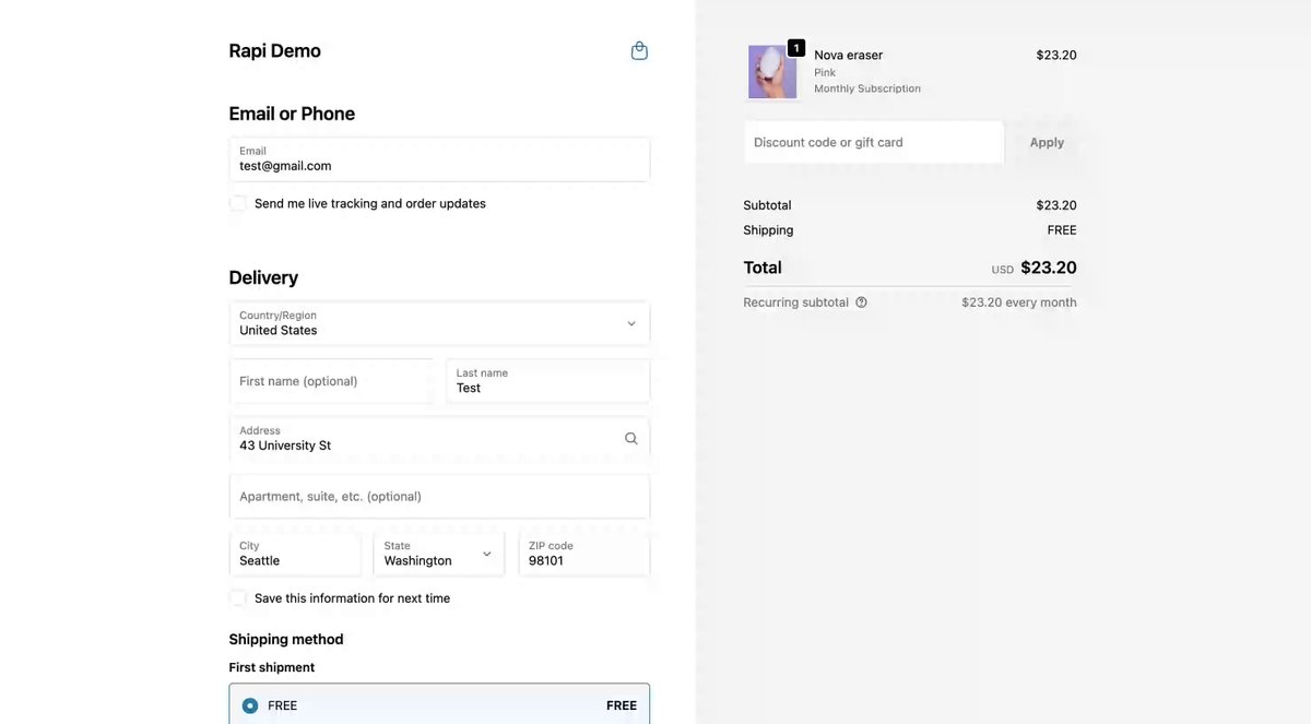 😱 Rapi bundle vient (encore une fois) de faire un truc qu'aucune app Shopify n'a jamais fait. Bundles directement sur l'upsell post-achat. Sans app supplémentaire. Sans intégration. Avant : Ton client achète → page de remerciement. C'est tout. Maintenant : Ton client achète → page d'upsell avec des bundles → il prend 2 produits au lieu d'un → 1 clic → il est débité. Tu peux enchaîner jusqu'à 6 one-click upsells 🫡 Rapi bundle c'est plusieurs apps en une seule. C'est pas pour rien que des marques comme Rhinokey nous font confiance 🔥 → Les bundles augmentent ton panier moyen → Les free gifts augmentent ton taux de conversion → Les one-click upsells explosent ton profit Tout ça. Une seule app = Rapi : DM si vous avez des questions.