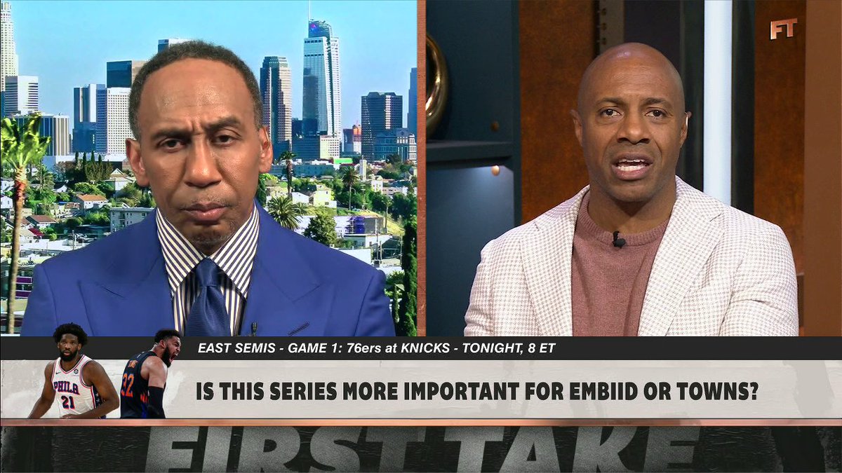 "When isn't Joel Embiid battling back from injury? ... This is the moment that Joel Embiid has been waiting for since 2014 to get the job done." —Jay Williams on Embiid's availability heading into the 76ers' series vs. the Knicks 👀
