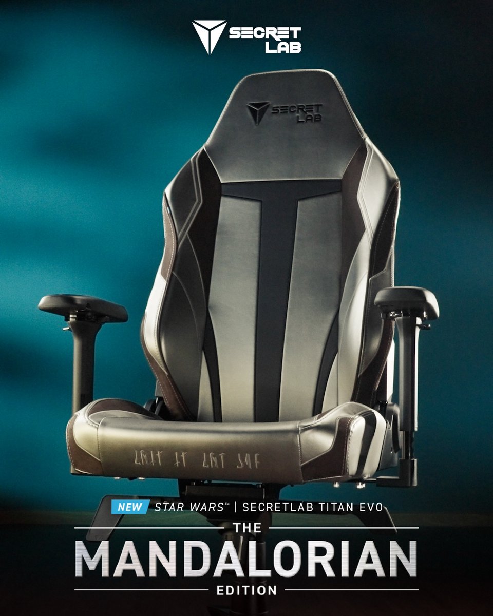 A seat forged in the spirit of the Creed. Shop the STAR WARS™ | Secretlab TITAN Evo The Mandalorian Edition: #starwars #secretlab #ergonomicchair