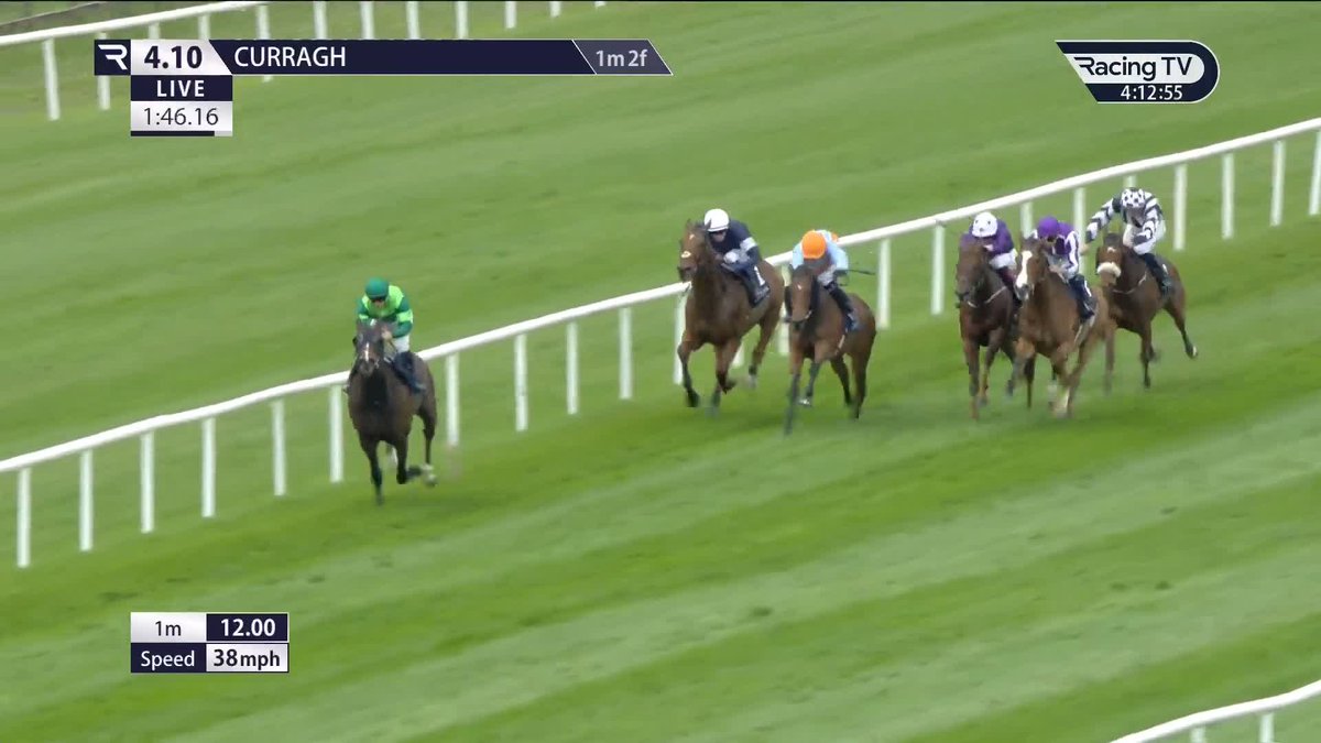 MINNIE HAUK 🤩 A winning return under Ryan Moore in the Group Two Clem Murphy Memorial Irish Stallion Farms Mooresbridge Stakes for Aidan O'Brien The Curragh Racecourse 🟣⚪️