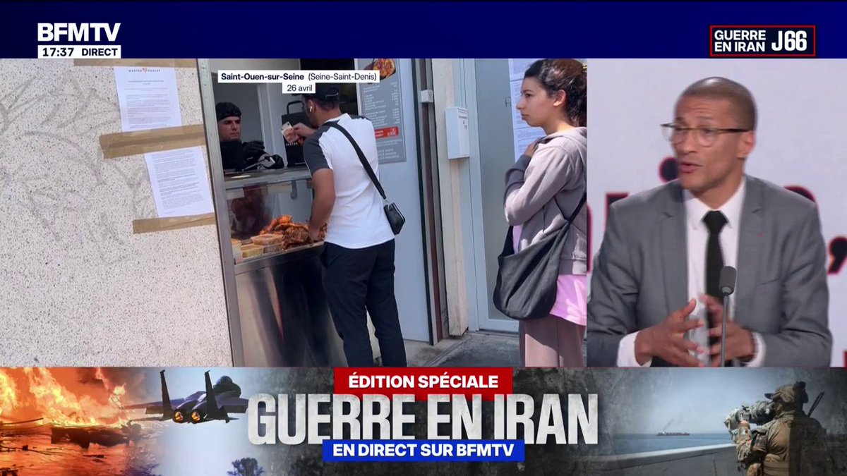 Karim Bouamrane, maire de Saint-Ouen, assure que les odeurs provenant de l'enseigne Master Poulet sont "catastrophiques" pour les habitants