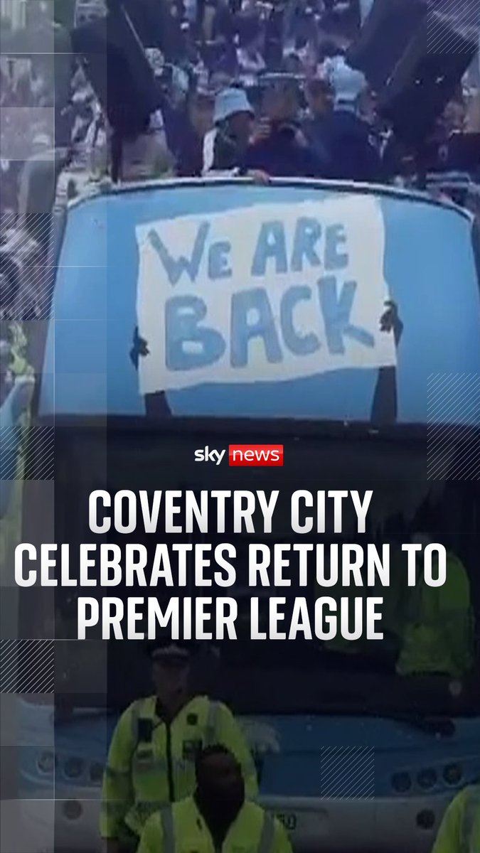 Thousands of fans are celebrating after Coventry City FC sealed their return to the Premier League for the first time since 2001