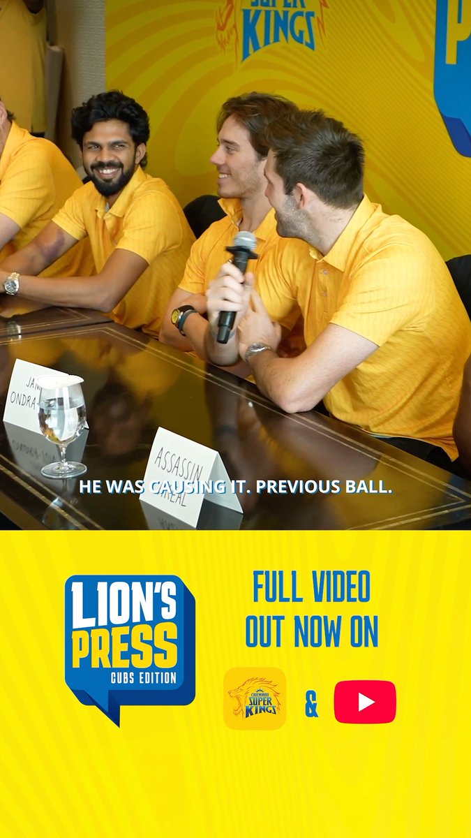 Cute question to our Ser Jamie! 🦁 Watch the answer in the #LionsPress Cubs Edition 🎙️ Link : #WhistlePodu #Yellove