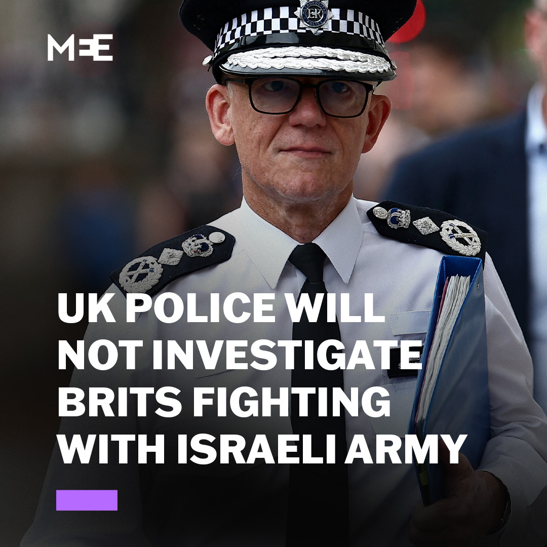 London's Met Police will not investigate 10 British nationals accused of war crimes and crimes against humanity while fighting with the Israeli military in Gaza. The decision comes after rights groups filed a 240-page dossier to the Met's War Crimes Team in April last year.