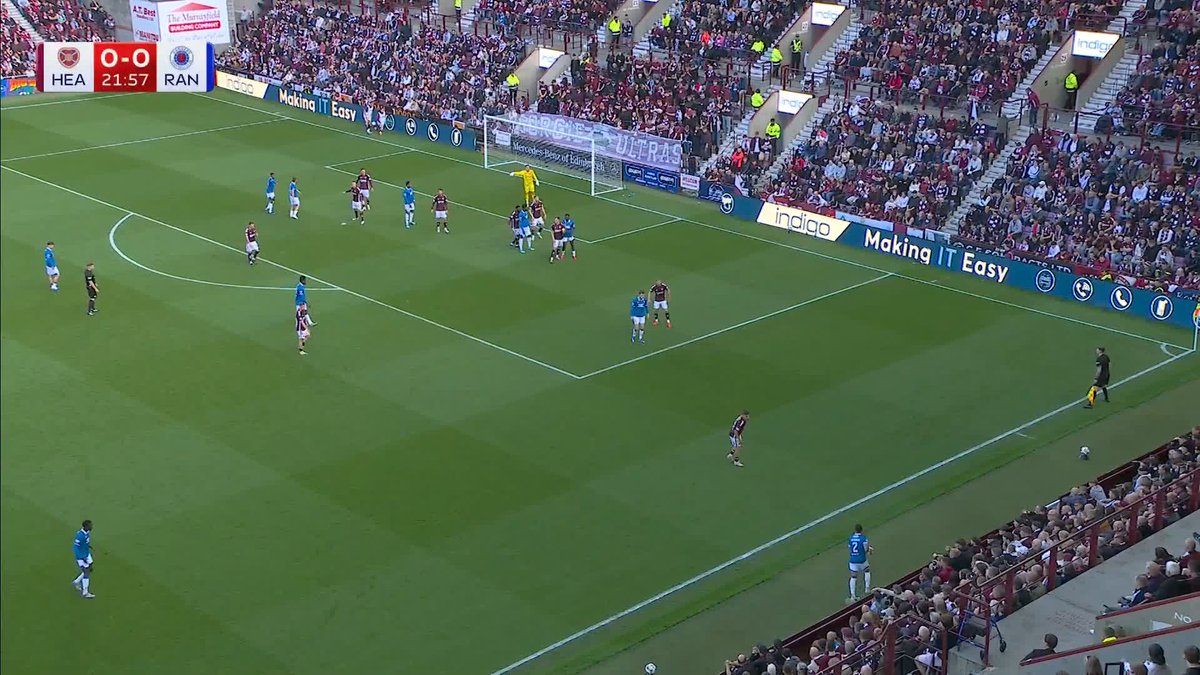🎙️ “A good connection from Dujon Sterling!” Rangers take the lead over Hearts at Tynecastle 🔵