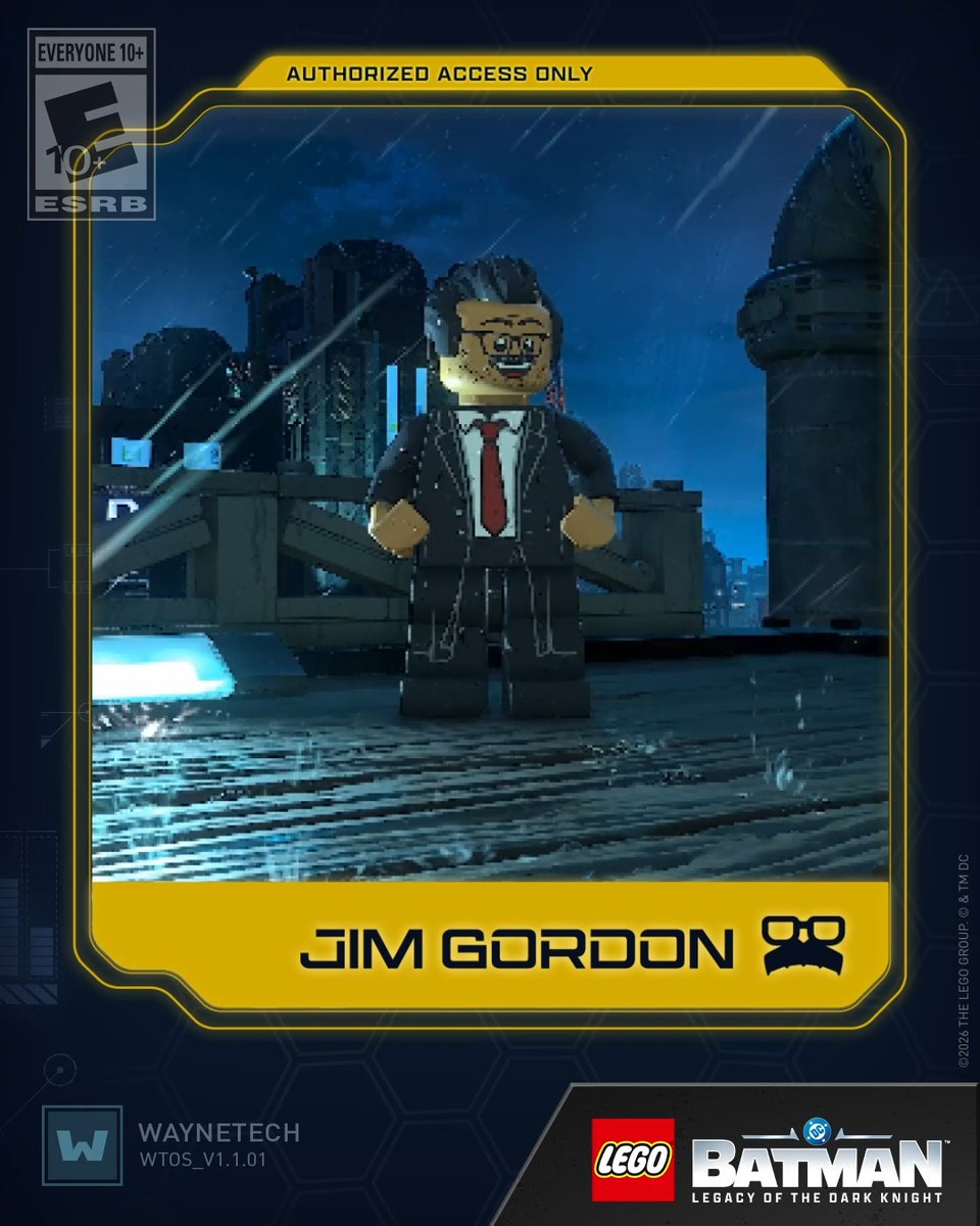 The man. The myth. The mustache. #LEGOBatmanGame