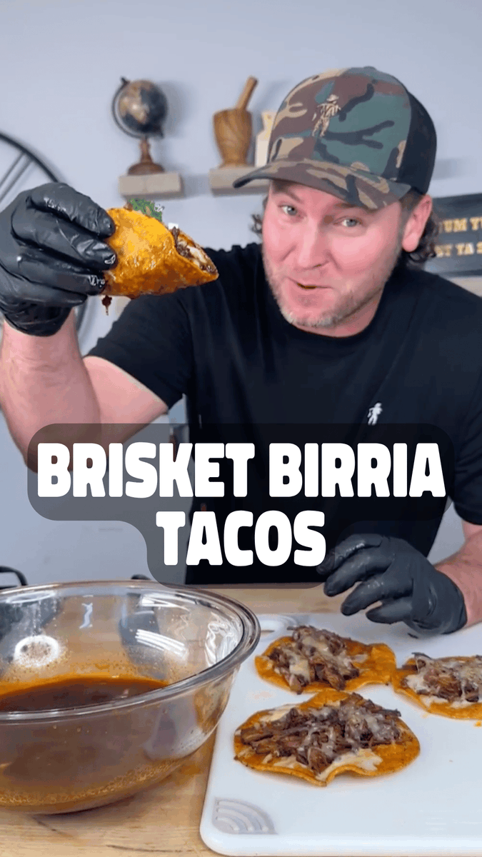 Cinco de Mayo is right around the corner and these juicy birria brisket tacos are stealing the show 🌮🔥 don’t forget to dip!