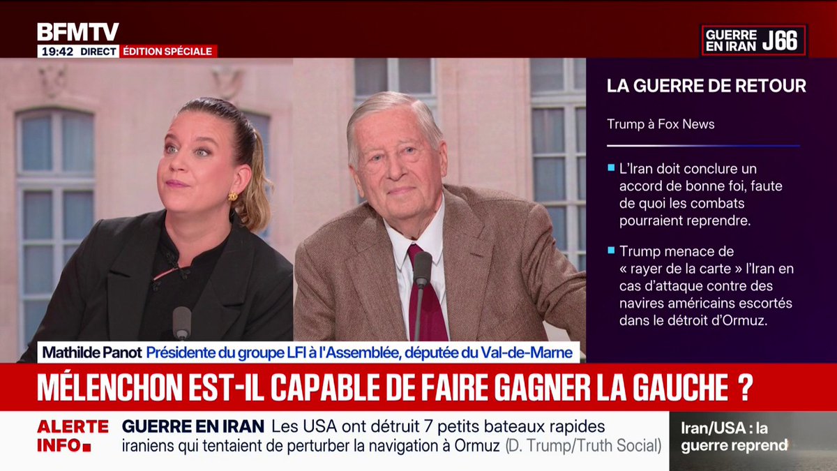 “Je crois que Jean-Luc Mélenchon sera un excellent président”, affirme Mathilde Panot, présidente du groupe LFI à l’Assemblée Nationale