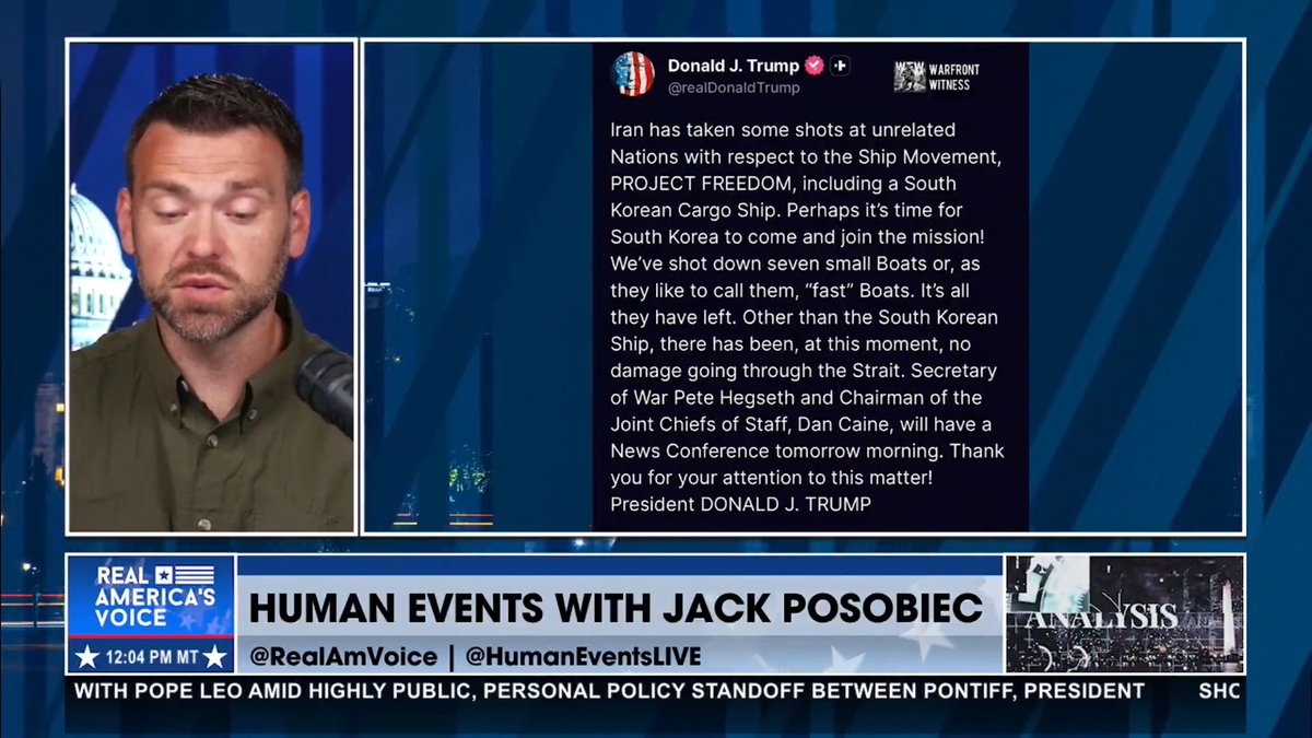 MULTIPLE WAVES OF STRIKES ON THE UAE FROM IRAN Jack Posobiec breaks down the latest attacks today as the US blows up 7 Iranian boats. "These situations are not going away on their own."