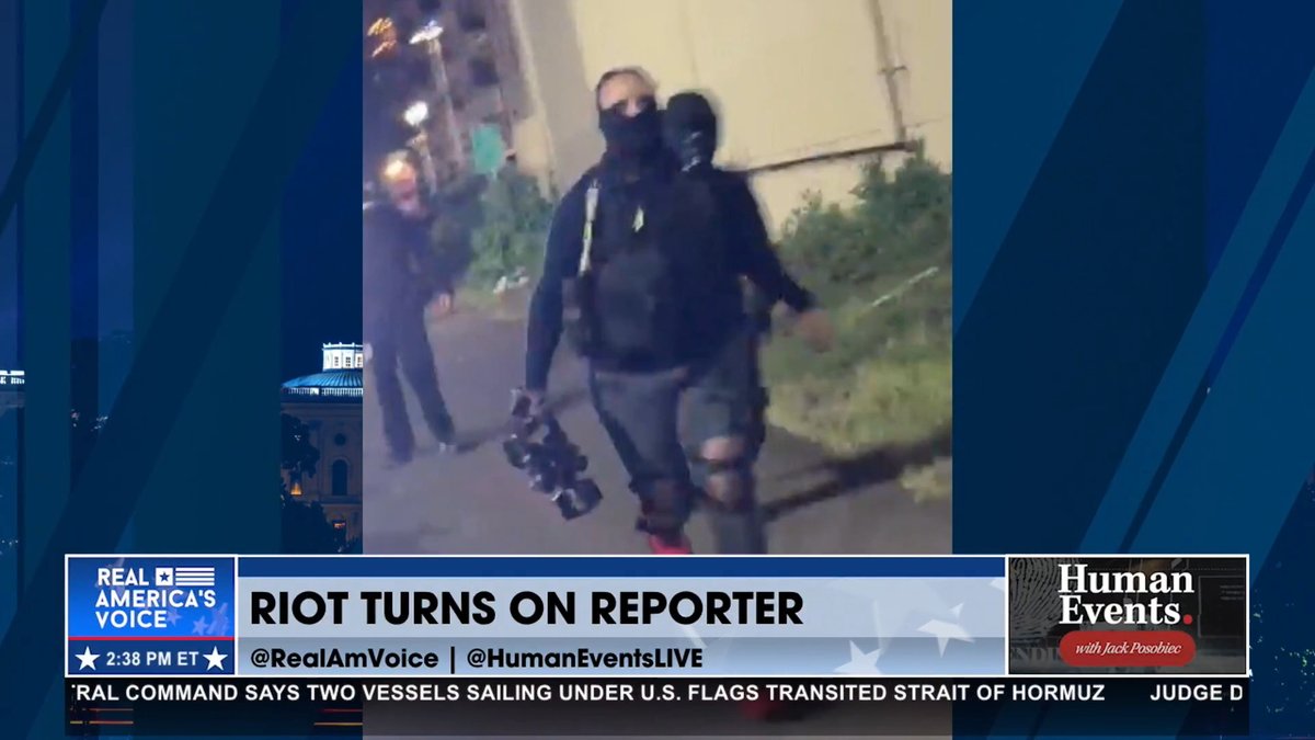 ANOTHER REPORTER ATTACKED AND LIFE PUT IN DANGER BY ANTIFA Katie Daviscourt 📸: I know that POTUS agrees with us, he wants ANTIFA taken down. This is NOT on President Donald J. Trump, its on his team. They need to start taking more aggressive action...at the point where they [ANTIFA] are killing people. Jack Posobiec