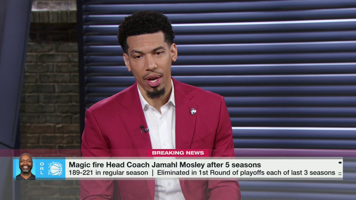 "I think he did the best he could with what he had. I don't think he had a very fair shake. ... They were a Franz Wagner away from making a [2023] Miami run, I think, to the Eastern Conference finals." Danny Green disagrees with the Magic's decision to fire head coach Jamahl Mosley 👀