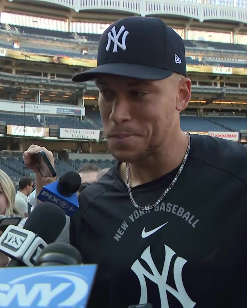 Aaron Judge says to spoke to Anthony Volpe last night for 30-40 minutes