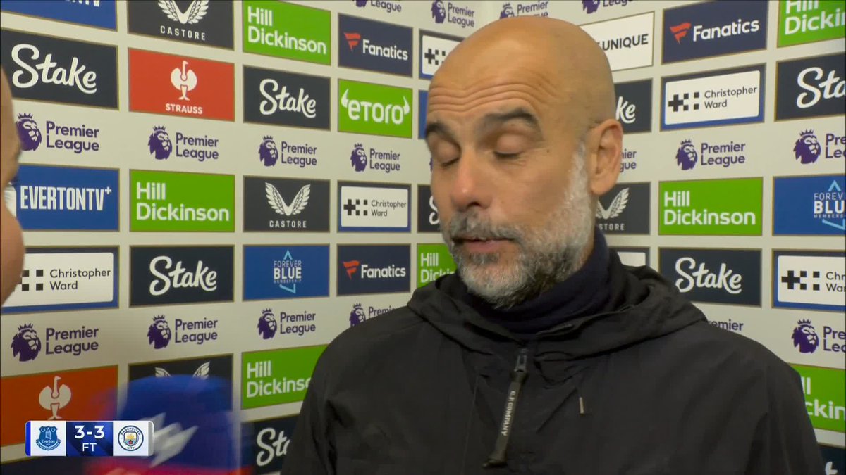 "It's better than a loss" "Now it's not in our hands" Pep Guardiola on what comes next for Man City 🏆