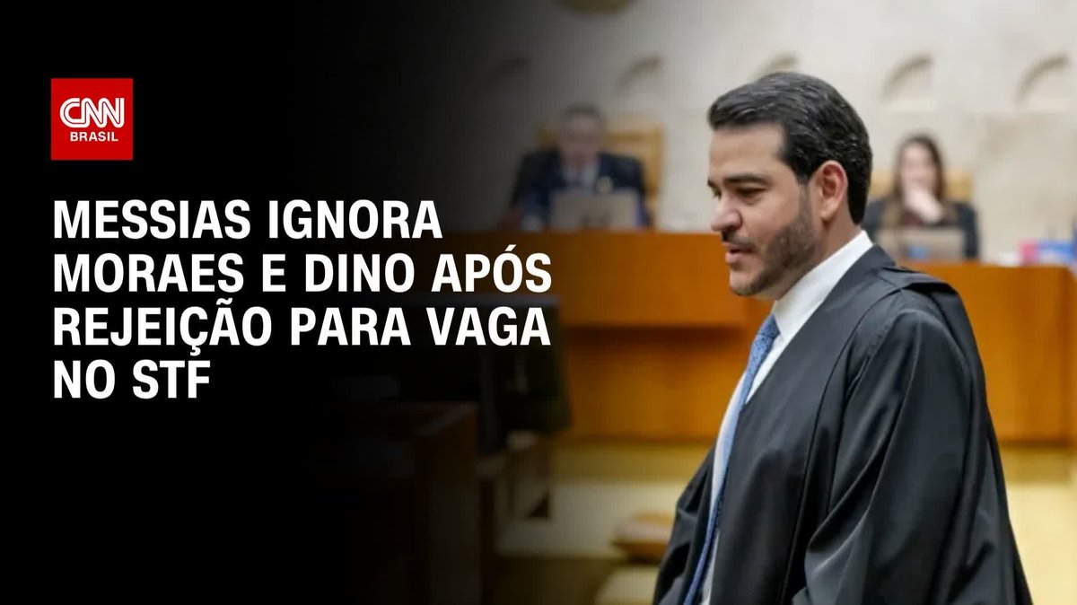 Messias ignora Moraes e Dino após rejeição no Senado; assista #HoraH