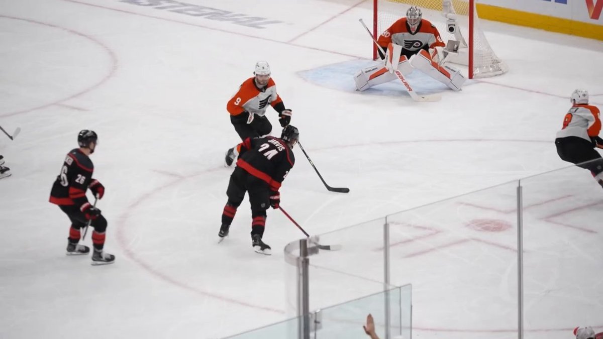 We are off to overtime in Game 2 thanks to this game-tying goal by Seth Jarvis! Who's going to be the hero in overtime? 🤔 #StanleyCup 🇺🇸: ESPN 🇨🇦: Sportsnet &amp; TVA Sports