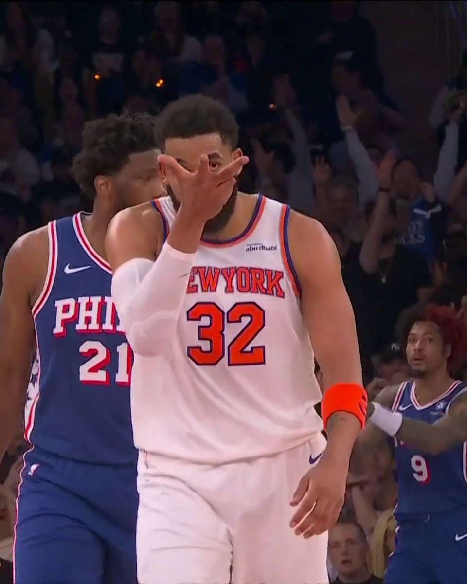 KAT hit the Brunson celly 🎯🔥