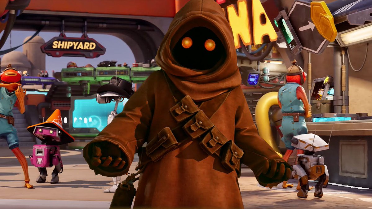 Build and customize droids using authentic blueprints, manage your galactic workshop, and unlock rare components in Star Wars Droid Tycoon for Fortnite!