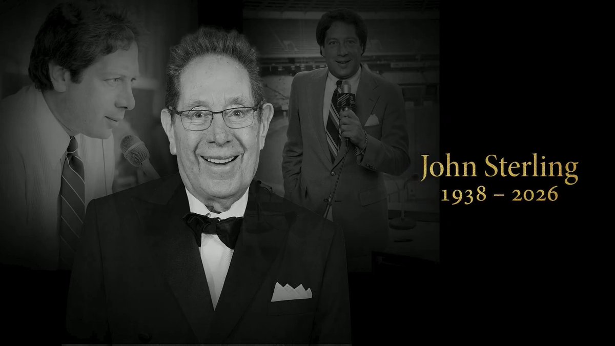 Rest in peace, John Sterling. Our thoughts are with his family, loved ones, and our friends at the New York Yankees.
