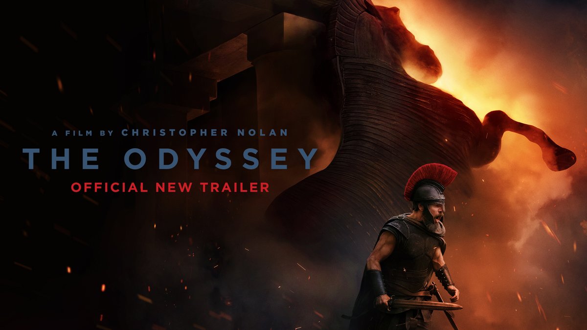 The new trailer for Christopher Nolan's ‘THE ODYSSEY’ has been released. In theaters on July 17.