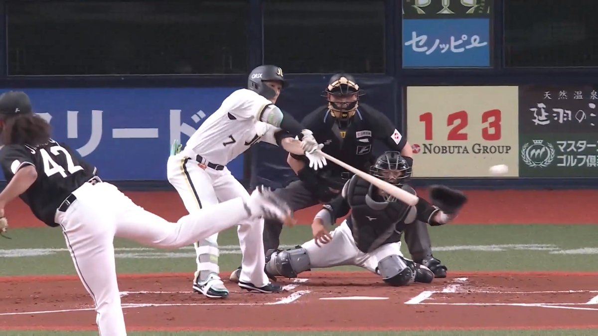 技ありのさすがの一打！✨ オリックス ミナトクダンシ2 選手のタイムリーヒットで先制に成功！🔥🔥 👇スマホ・テレビで試合観戦！