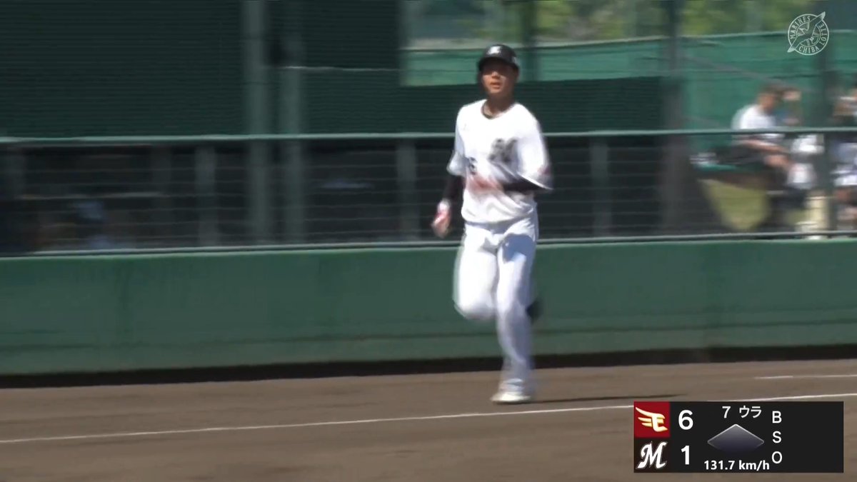 弾丸ライナー 23年育成4位の高卒3年目 藤田和樹 プロ初ホームラン㊗️ ⚾️ロッテ×楽天(ファーム) #イージースポーツ #chibalotte #だったらDAZN