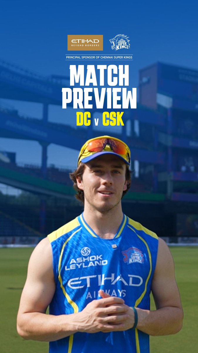 Different city, same mission 🦁 Into the Capitals arena, ready to roar Here’s Dewald with a game-day look ahead 🗣️ #WhistlePodu #DCvCSK