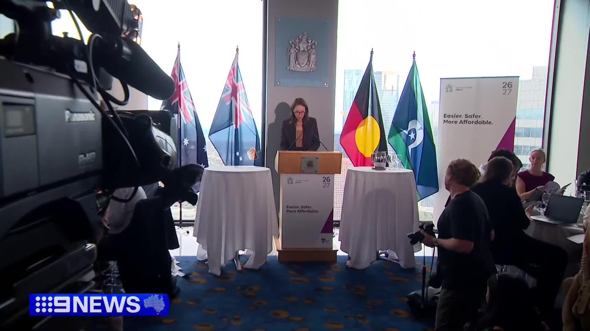 Victoria's Treasurer insists she has delivered a disciplined budget, despite a blowout in public sector wages and a soaring mountain of debt. Jaclyn Symes boasted the first surplus since before COVID, a claim the Opposition has rubbished as spin. Heidi Murphy #9News