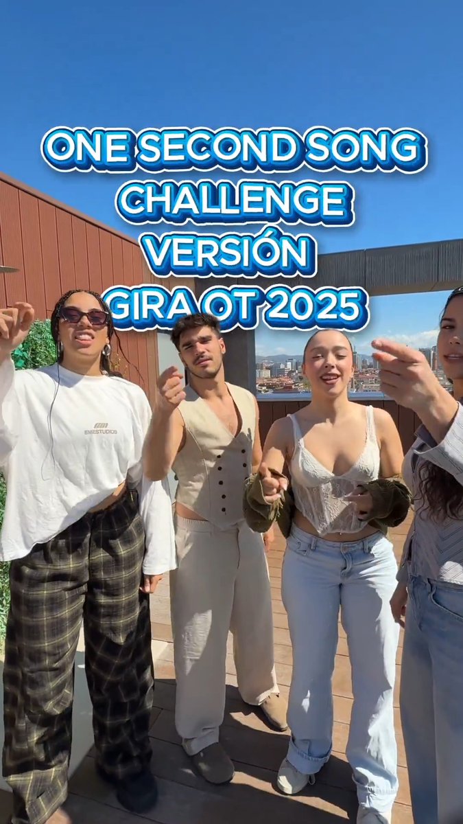 🤩 ¿Cuántas canciones de la #GiraOT2025 acertarías escuchando solo unos pocos segundos? 🎶 ¿Quién crees que ganará el challenge, Téyou, Guillo, Laura o Maria? 🤔👇🏻