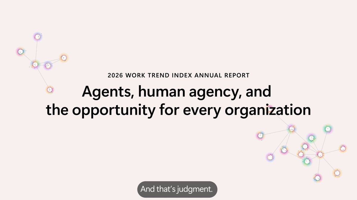 AI is changing work. The people are ready. But are the organizations? Success means reimagining workflows and encouraging bold thinking. See how your team can stay ahead by reading the 2026 Work Trend Index: