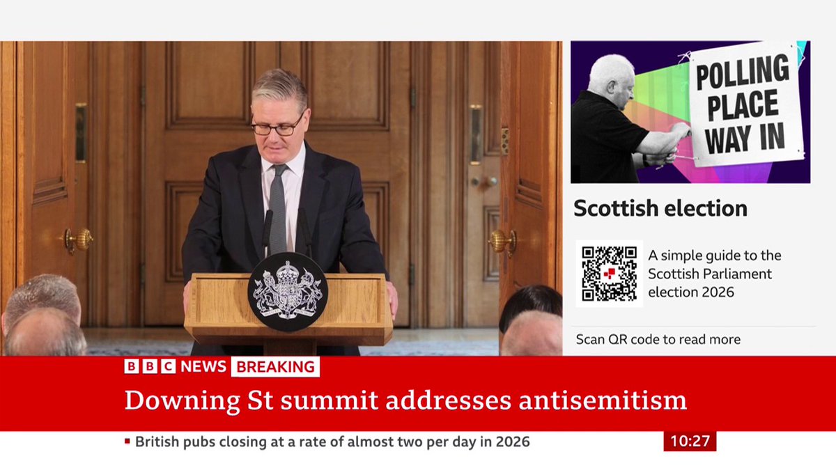 "When abuses take place, we're calling on universities to demonstrate action," Keir Starmer says "We will now expect them to publish" the scale of antisemitism on their campuses, the prime minister adds