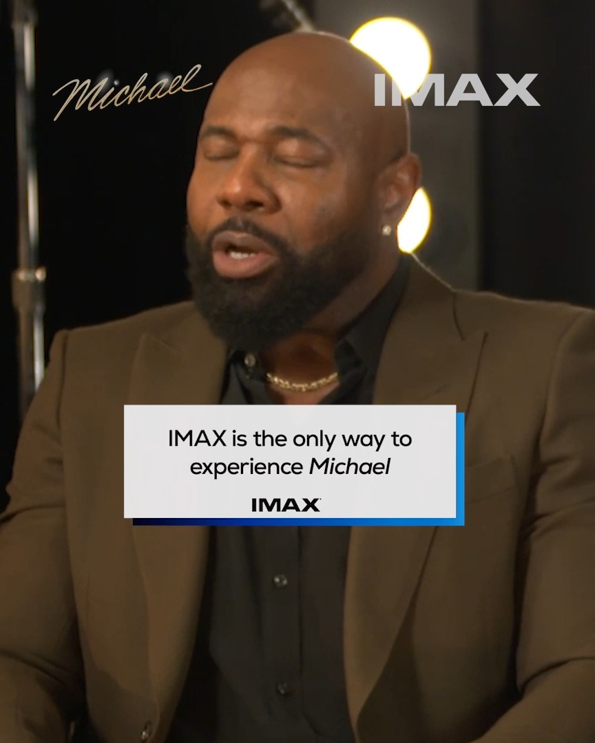 The story of the biggest pop artist in history, on our biggest screens. Let the #MichaelMovie cast and crew tell you why this is a must-see in IMAX 🎶⬇️