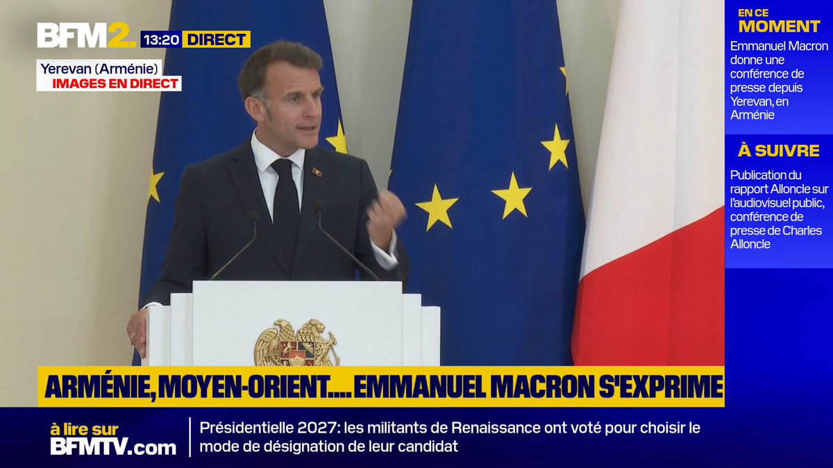 French President Macron: Any escalation or unilateral strike against tankers, container ships, or third countries is a mistake.