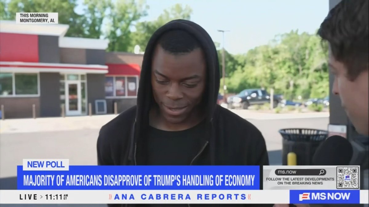 Q: Do you think it's affordable to live in America right now? Alabama voter: No, not like it used to be. Costs are going up, but what you make on the job is not going up. People are suffering right now.