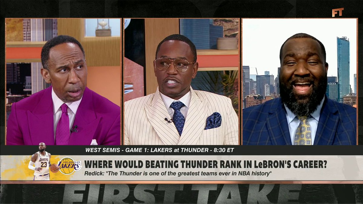 .Cameron Giles says LeBron can pass MJ if he beats the Thunder en route to his "6th championship." 🤣