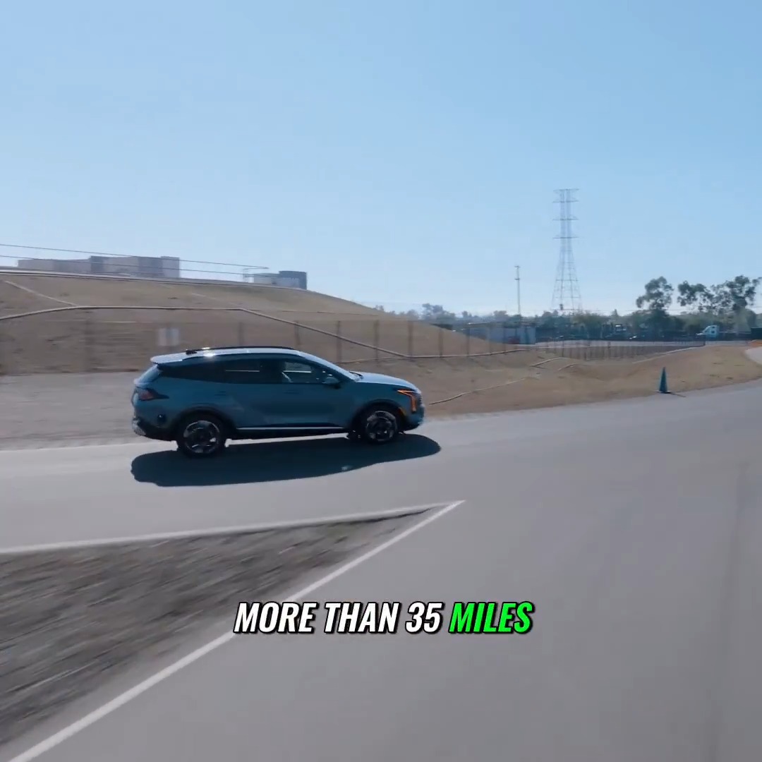 If you want the Kia Sportage Hybrid with the best MPG, you'll have to get the front wheel drive base model with fabric seats and no adaptive cruise