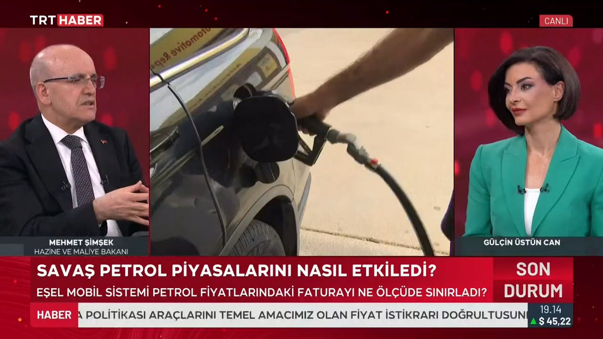 "Enerji tedariki sorunumuz yok" Hazine ve Maliye Bakanı Şimşek: Cumhurbaşkanımızın liderliğinde Türkiye enerji tedarikini çeşitlendirdi. Dolayısıyla Hürmüz Boğazı'na olan bağımlılığımız çok düşük seviyede.