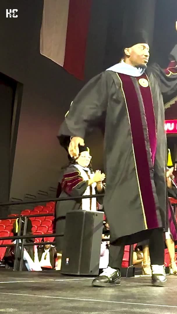 Daquan Minor was paralyzed from the waist down after a car collision at 16. On Sunday, he walked the graduation stage at Texas Woman's University as a doctor of occupational therapy.