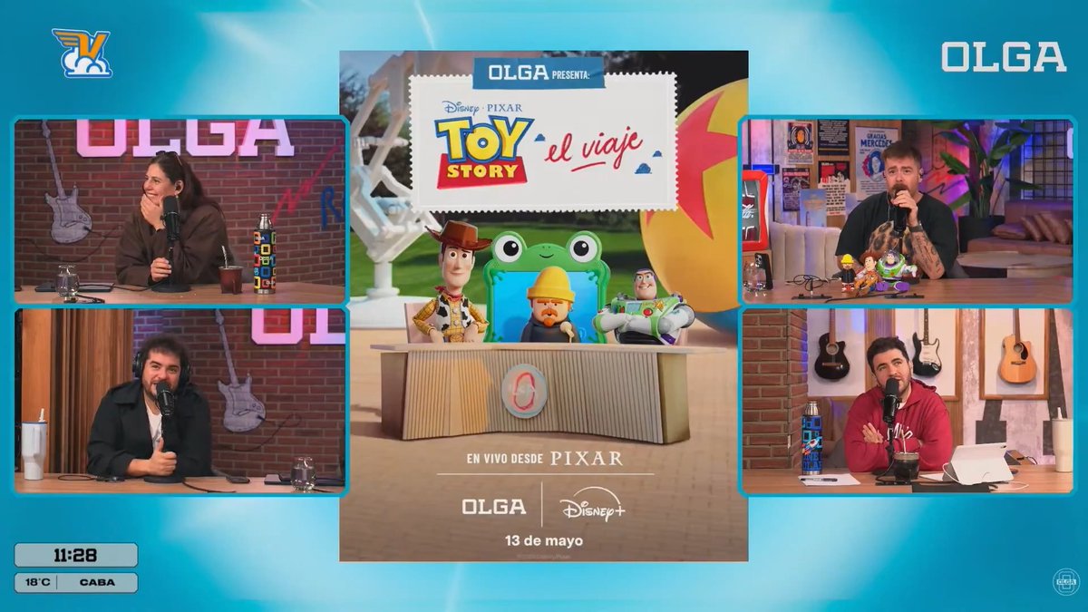 "Pixar": Porque Olga anunció que transmitirá desde sus estudios en San Francisco el 13 de mayo